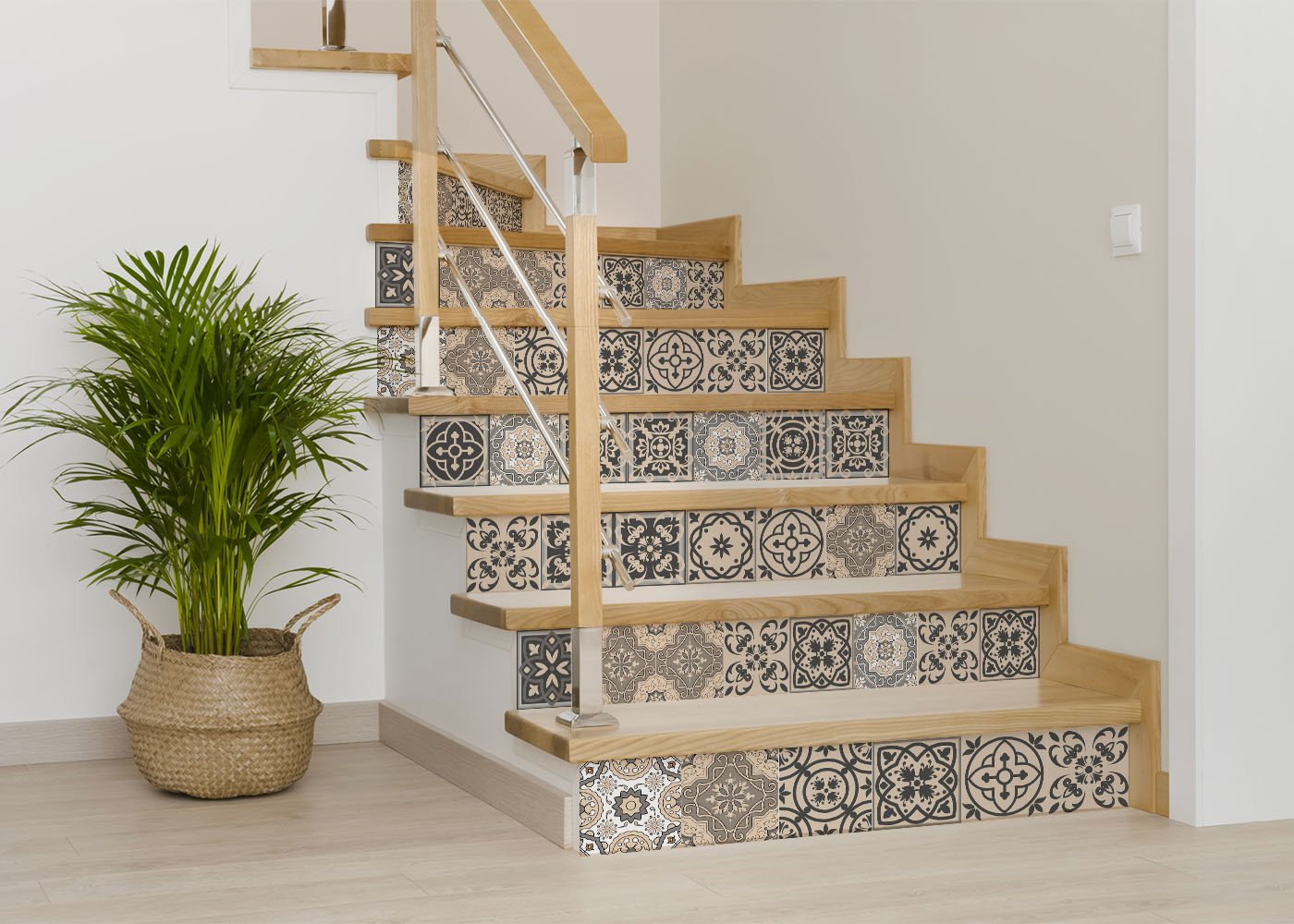 4" X 4" Espresso Brown Mosaic Peel And Stick Removable Tiles