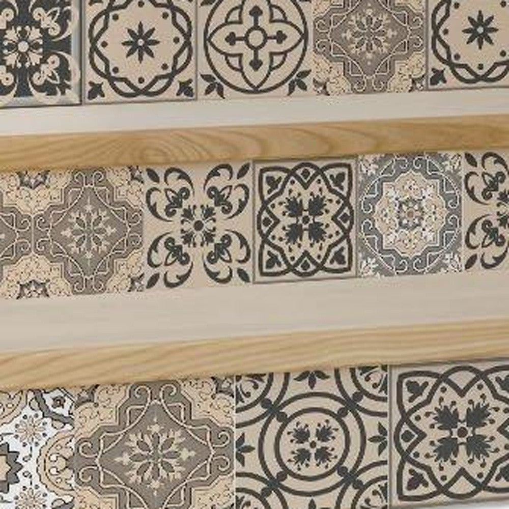 4" X 4" Espresso Brown Mosaic Peel And Stick Removable Tiles