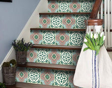 Vintage Green And Taupe Mosaic Peel And Stick Removable Tiles - 4