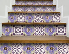 Vintage Purple And Taupe Mosaic Peel And Stick Removable Tiles - 4