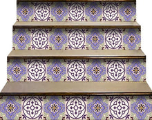 Vintage Purple And Taupe Mosaic Peel And Stick Removable Tiles - 4