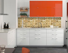 Vintage Beige And White Peel And Stick Removable Tiles 4