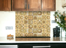 Vintage Beige And White Peel And Stick Removable Tiles 4