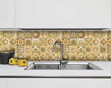 Vintage Beige And White Peel And Stick Removable Tiles 4