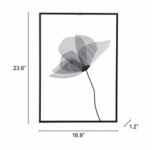 Matte Black Boho Chic Palm Leaf Wall Art