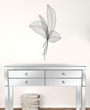 Matte Black Boho Chic Palm Leaf Wall Art