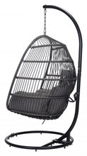 Basket Weave Gray Hanging Chair
