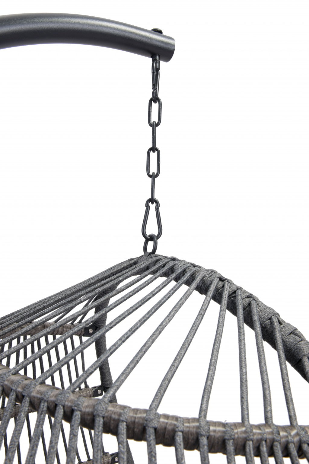 Basket Weave Gray Hanging Chair