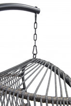 Basket Weave Gray Hanging Chair