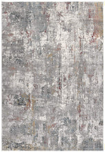 2’ X 10’ Gray And Ivory Abstract Runner Rug