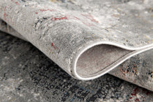 2’ X 10’ Gray And Ivory Abstract Runner Rug