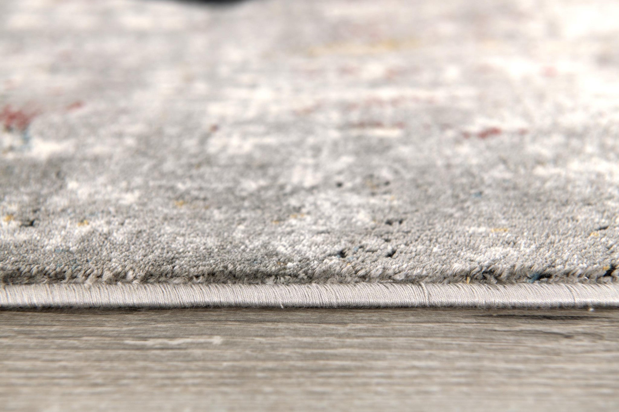 2’ X 10’ Gray And Ivory Abstract Runner Rug