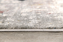 2’ X 10’ Gray And Ivory Abstract Runner Rug