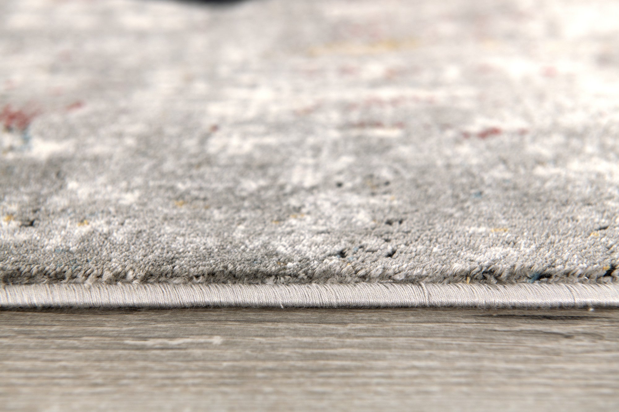 2’ X 10’ Gray And Ivory Abstract Runner Rug