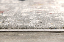 2’ X 10’ Gray And Ivory Abstract Runner Rug