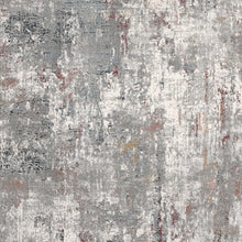 2’ X 10’ Gray And Ivory Abstract Runner Rug