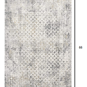 4’ X 6’ Gray And Ivory Distressed Area Rug