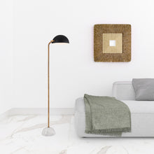 Black and Gold with White Marble Floor Lamp 61