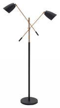 Black and Gold Adjustable Floor Lamp