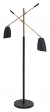 Black and Gold Adjustable Floor Lamp