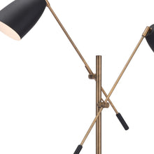 Black and Gold Adjustable Floor Lamp