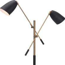 Black and Gold Adjustable Floor Lamp