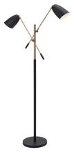 Black and Gold Adjustable Floor Lamp