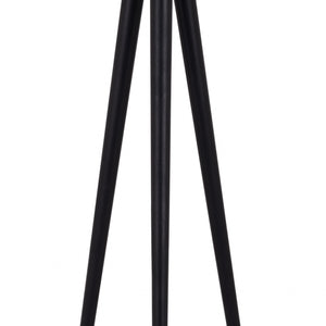 62" Brass and Black Tall Tripod Dome Floor Lamp