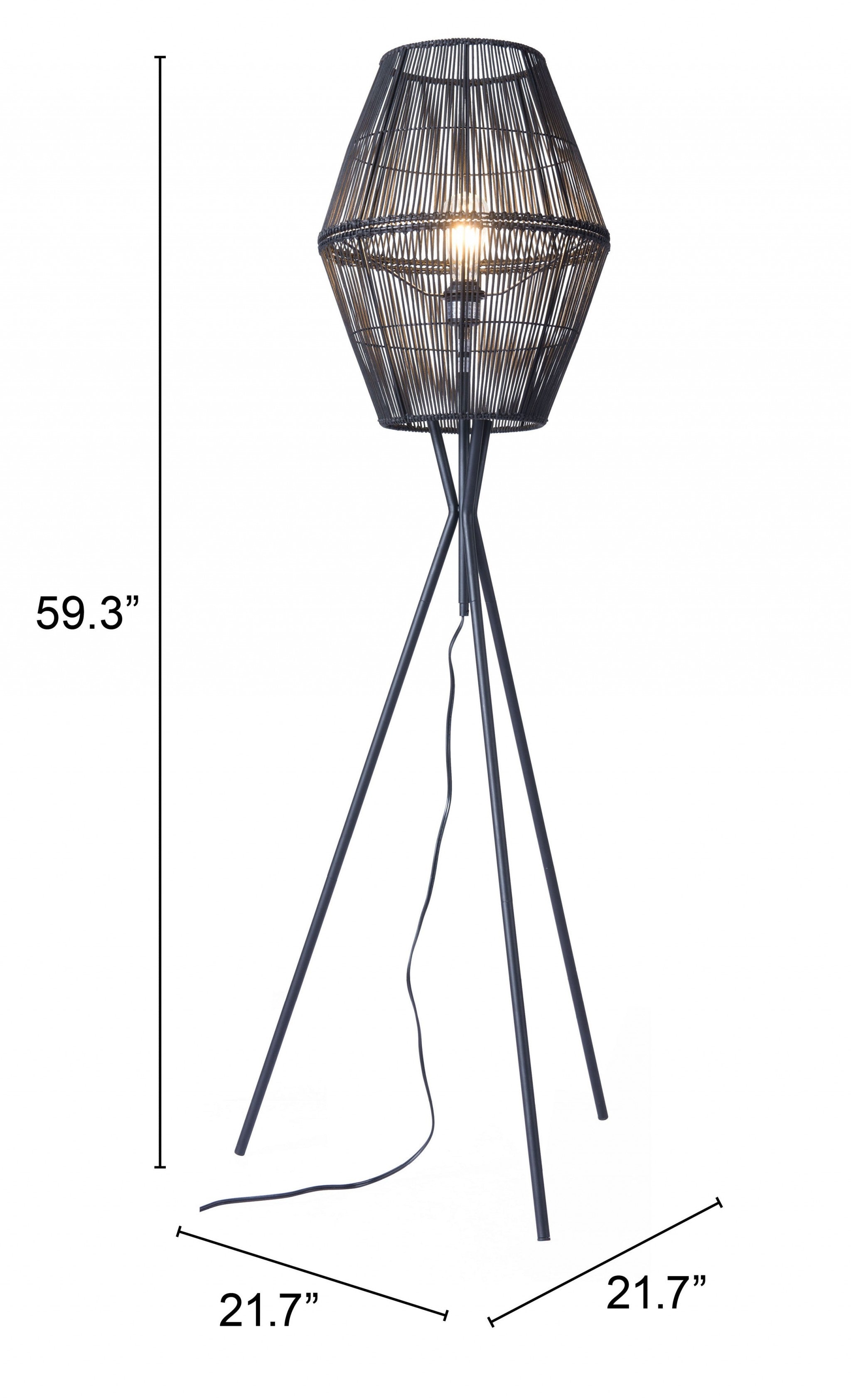 Nest Floor Lamp Black
