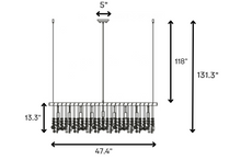 Modern Glam Icicle Chandelier