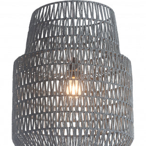 Gray Night Sky Zig Zag Ceiling Lamp