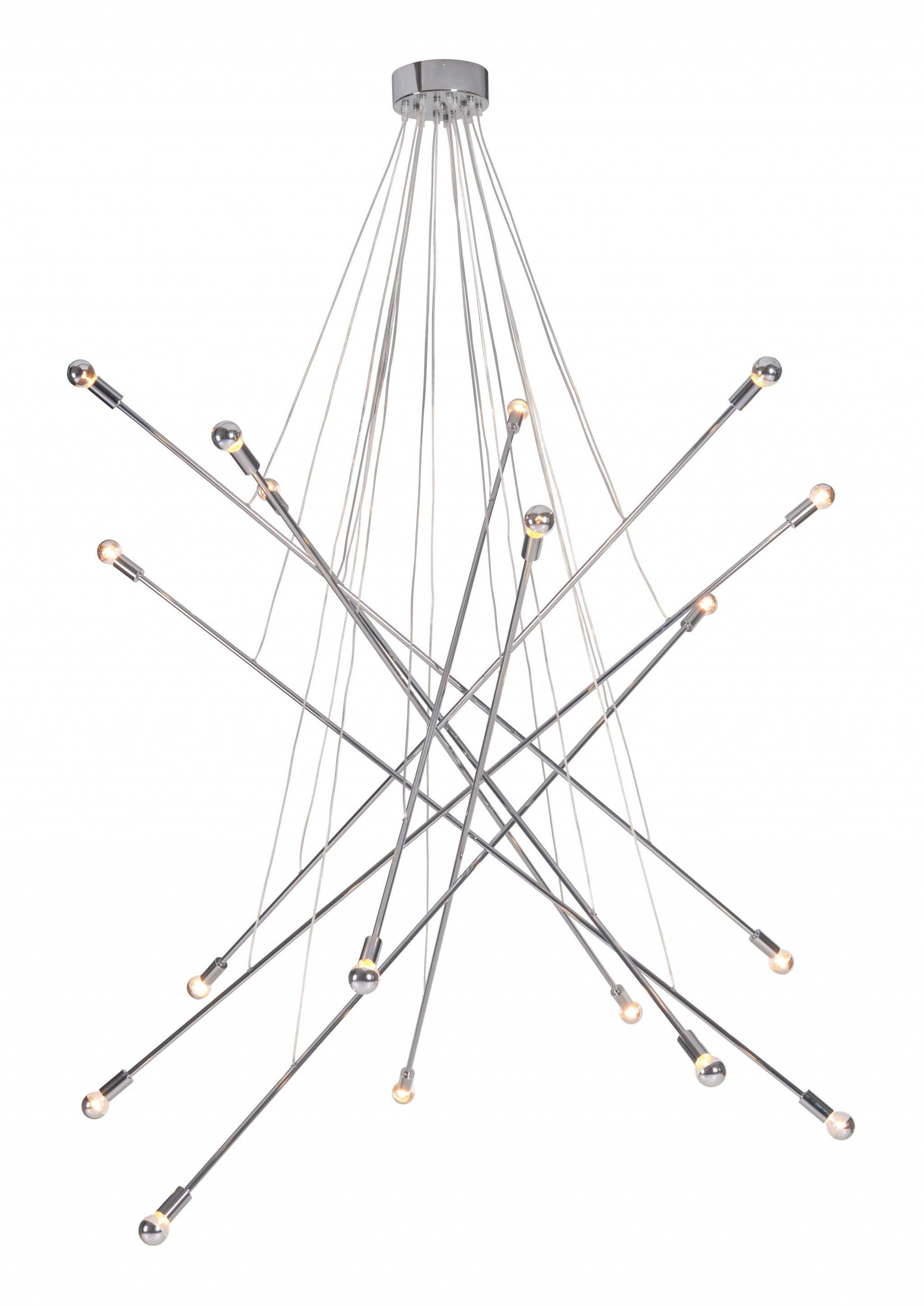 Intersected Ceiling Lamp Chrome