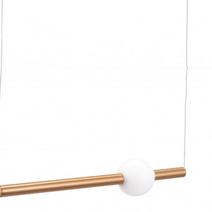 Vertical Cylinder Lamp Gold