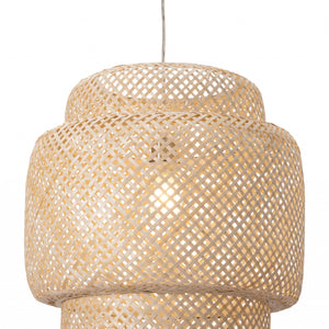 Natural Boho Weave Ceiling Lamp