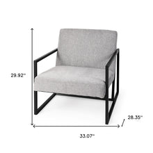 Geo Modern Gray And Black Accent Or Side Chair