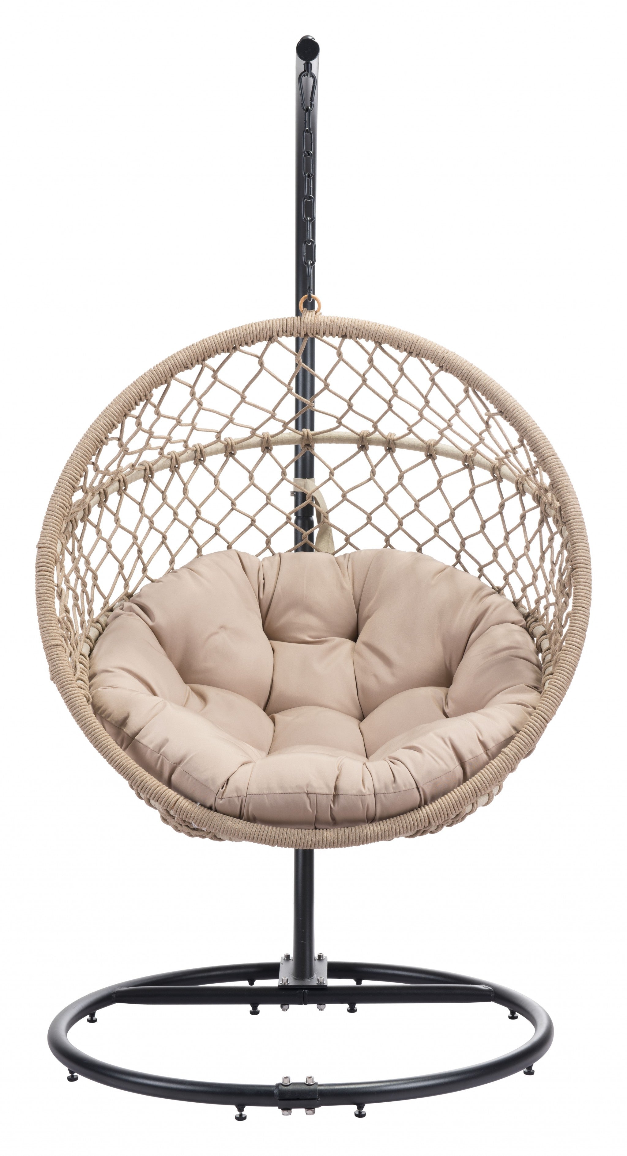 Rope Weave Beige Hanging Chair