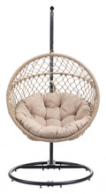 Rope Weave Beige Hanging Chair