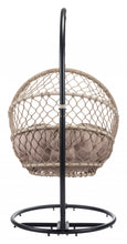 Rope Weave Beige Hanging Chair