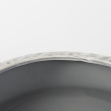Light Gray Rippled Ceramic Bowl