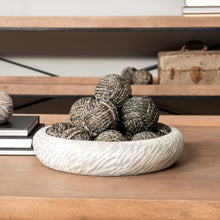 Light Gray Rippled Ceramic Bowl