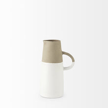 Rustic Organic White And Natural Decorative Jug 10