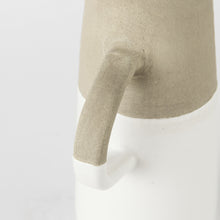 Rustic Organic White And Natural Decorative Jug 10