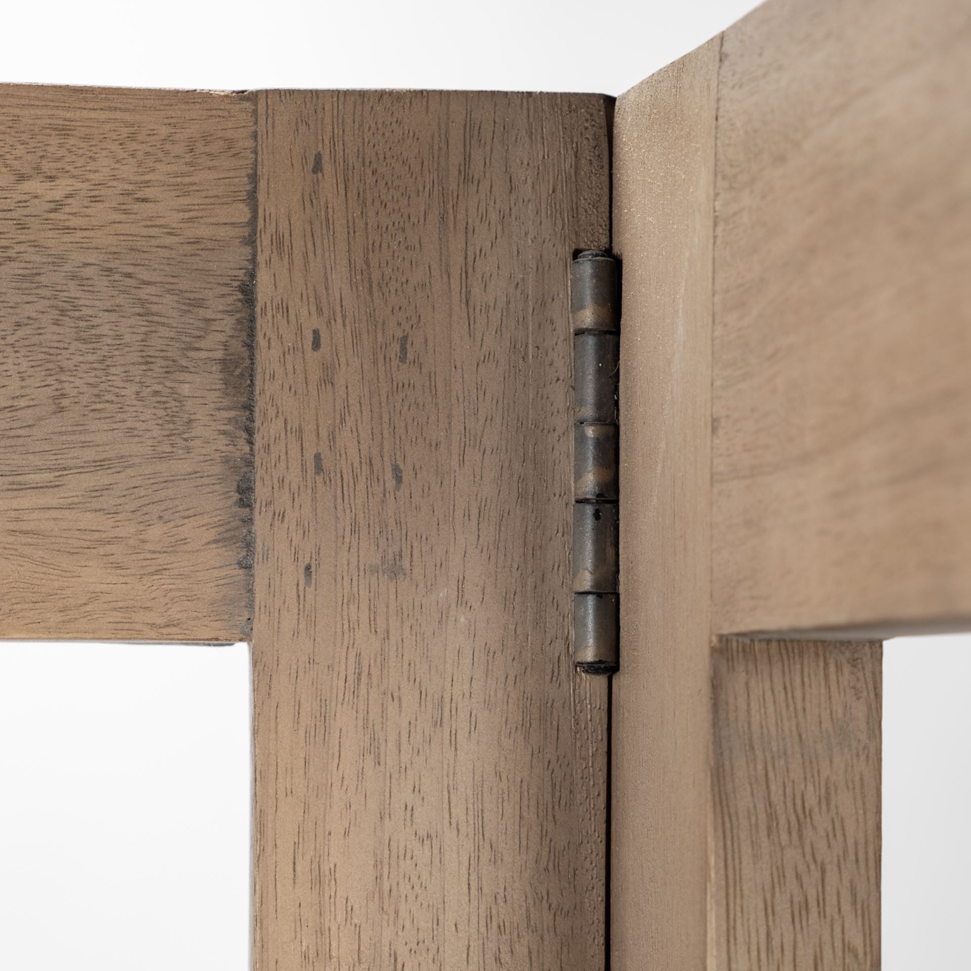 Light Brown Wooden Corner Shelving Unit