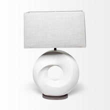 Contempo White O Ring Table Lamp