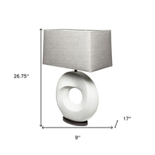 Contempo White O Ring Table Lamp
