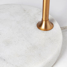 Gold Metallic Desk Or Table Lamp With Marble Base