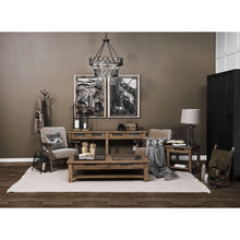 Metallic Aged Bronze Tone Octagonal Metal Table Lamp