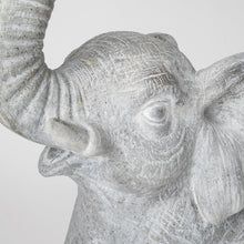 Graphite Resin Elephant Table Lamp
