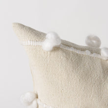 Clouds On Cream Canvas Square Pillow Cover