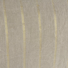 Beige And Gold Striped Lumbar Pillow Cover